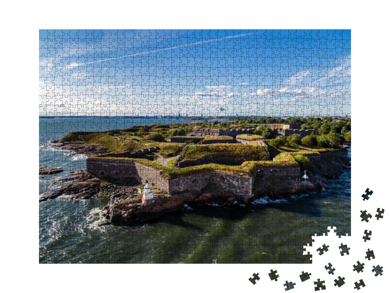 Suomenlinna is the Fortress Outside Helsinki, Here on a S... Jigsaw Puzzle with 1000 pieces