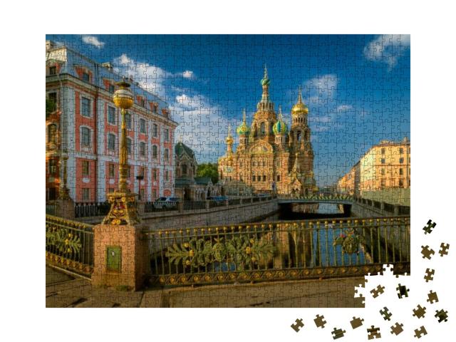 Church of the Resurrection Savior on Spilled Blood. St. P... Jigsaw Puzzle with 1000 pieces