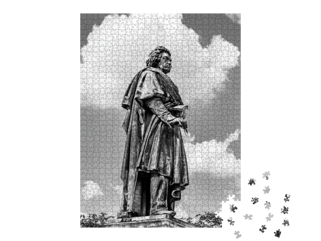 Beethoven Monument by Ernst Julius Hahne, Large Bronze St... Jigsaw Puzzle with 1000 pieces