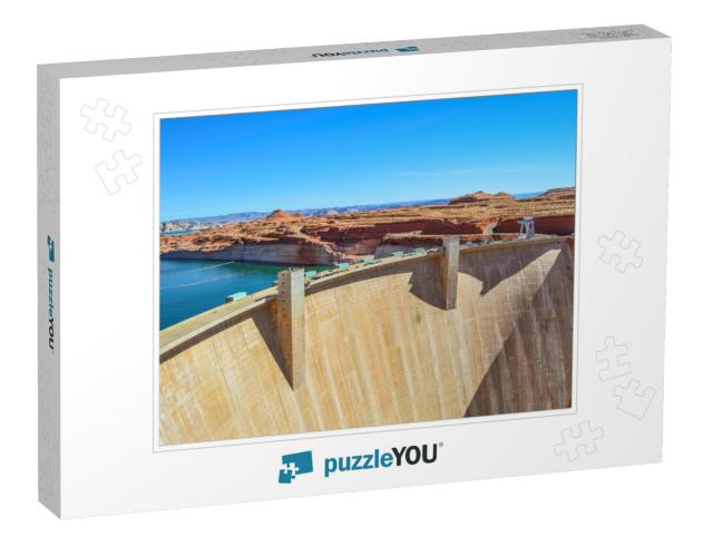 Glen Canyon Hoover Dam View with Sunny Image Erosion, Nat... Jigsaw Puzzle