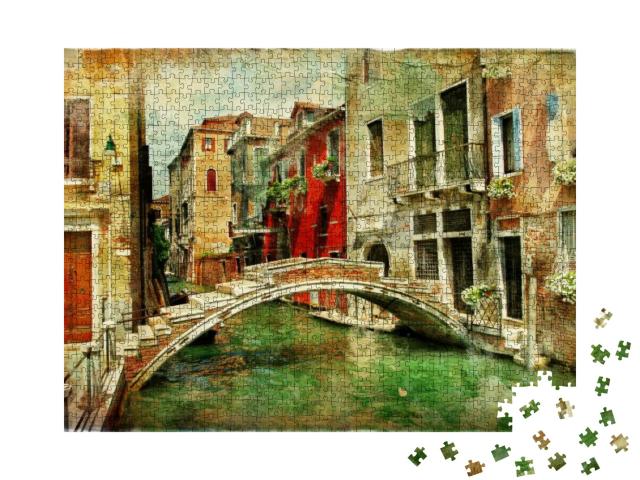 Amazing Venice - Artwork in Painting Style... Jigsaw Puzzle with 1000 pieces