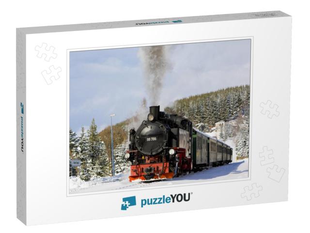 Steam Train, Oberwiesenthal - Cranzhal Fichtelbergbahn, G... Jigsaw Puzzle