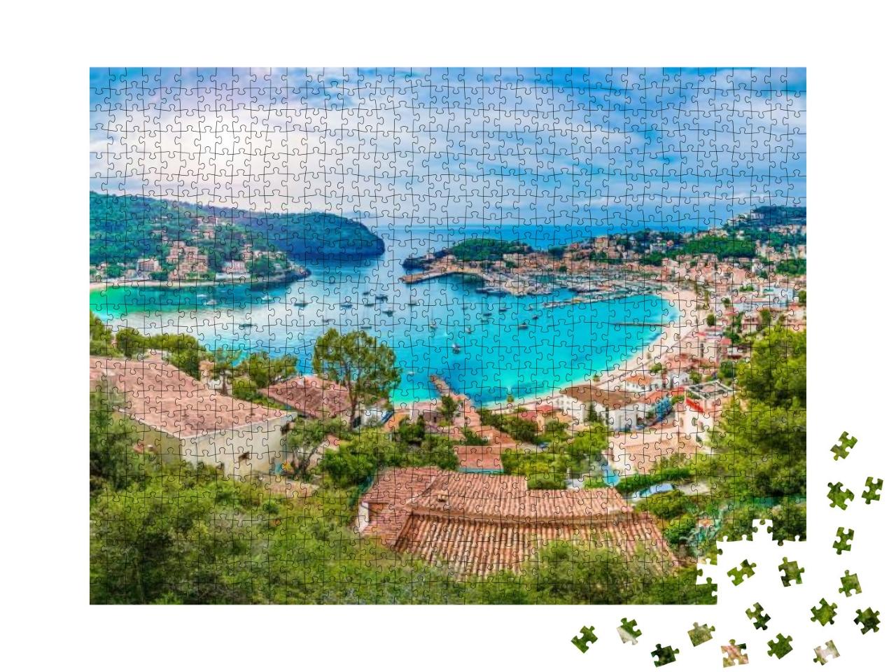 Panoramic View of Porte De Soller, Palma Mallorca, Spain... Jigsaw Puzzle with 1000 pieces