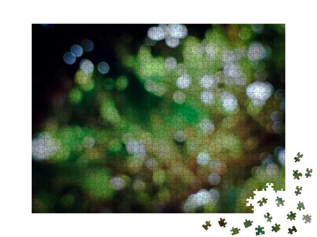Abstract Blurred Nature from Nature Forest Background wit... Jigsaw Puzzle with 1000 pieces