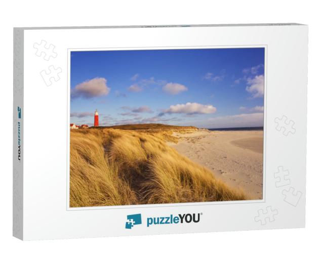 The Lighthouse of the Island of Texel in the Netherlands... Jigsaw Puzzle