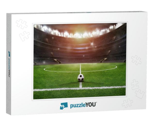 Soccer Ball in the Stadium... Jigsaw Puzzle