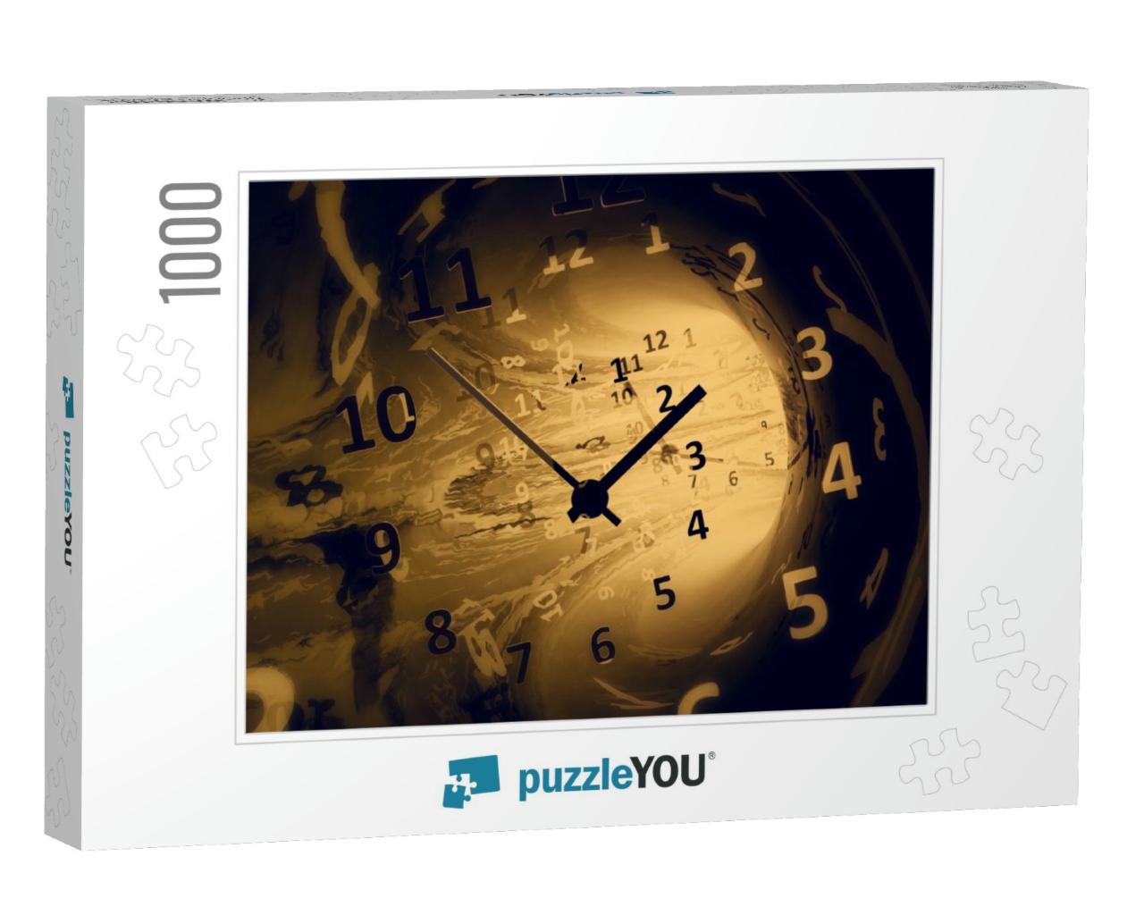 Time. 3D Illustration... Jigsaw Puzzle with 1000 pieces