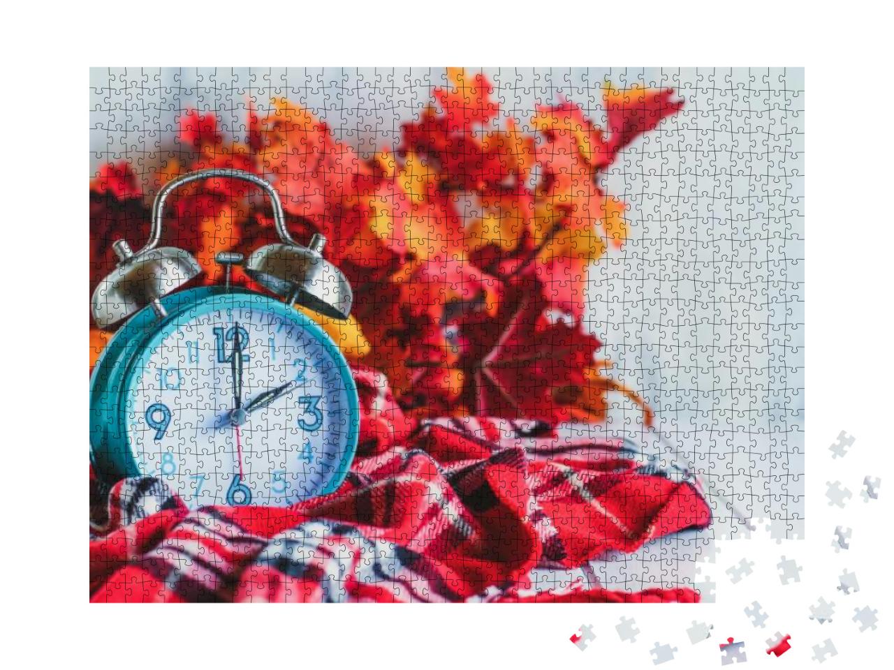Daylight Savings Time Concept. Set Your Clocks Back with... Jigsaw Puzzle with 1000 pieces