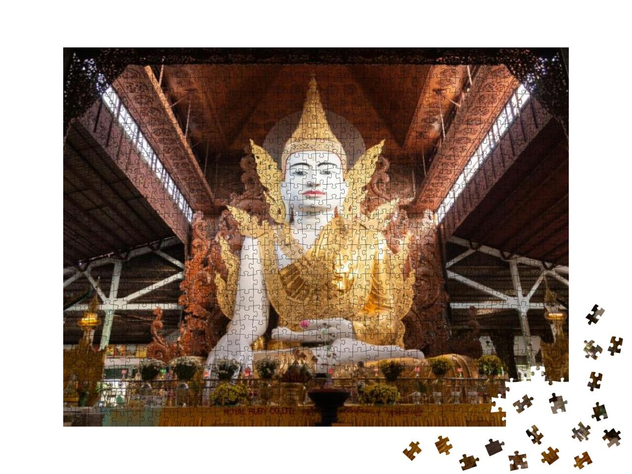 Ngahtatgyi Buddha Temple is a Buddhist Temple in Bahan To... Jigsaw Puzzle with 1000 pieces