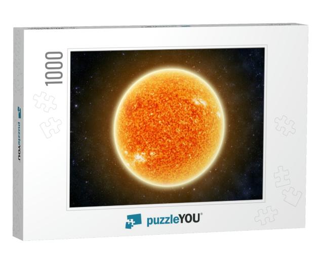 The Sun in Space - Elements of This Image Furnished by Na... Jigsaw Puzzle with 1000 pieces