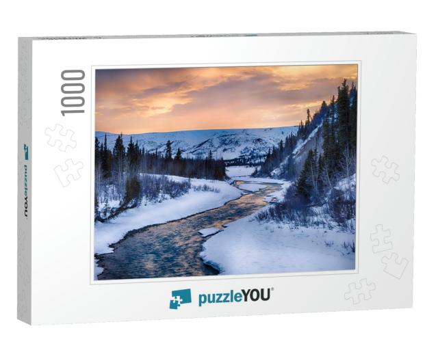 A Dramatic Sunset Illuminates the Clear Waters of Phelan... Jigsaw Puzzle with 1000 pieces