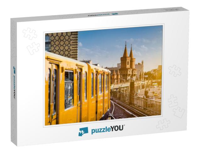 Panoramic View of Berliner U-Bahn with Oberbaum Bridge in... Jigsaw Puzzle