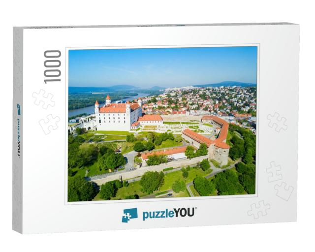Bratislava Castle or Bratislavsky Hrad Aerial Panoramic V... Jigsaw Puzzle with 1000 pieces