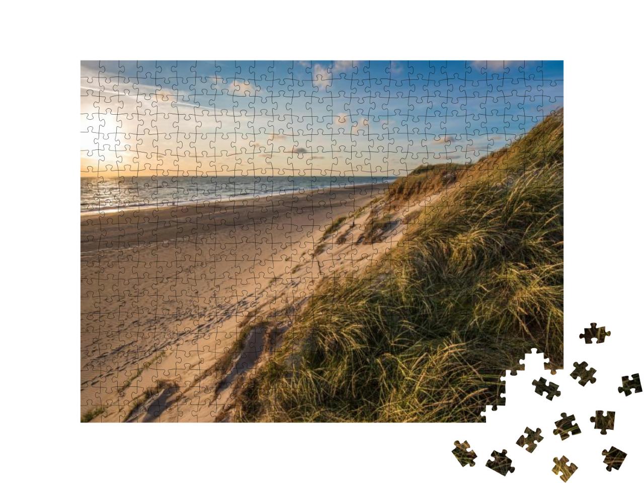 North Sea Beach, Jutland Coast in Denmark... Jigsaw Puzzle with 500 pieces
