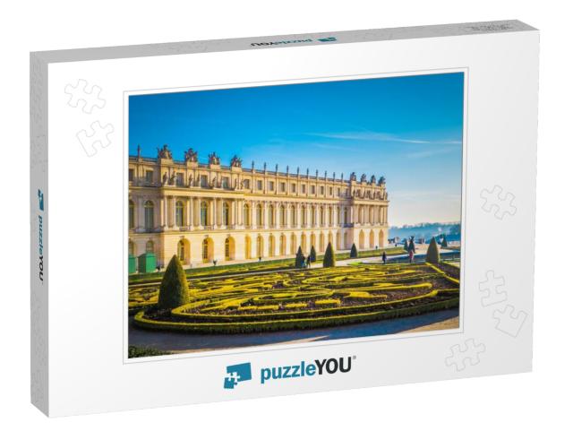 Famous Palace Versailles with Beautiful Gardens Outdoors... Jigsaw Puzzle