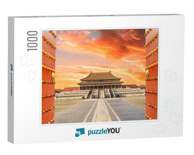 Ancient Royal Palaces of the Forbidden City in Beijing, C... Jigsaw Puzzle with 1000 pieces