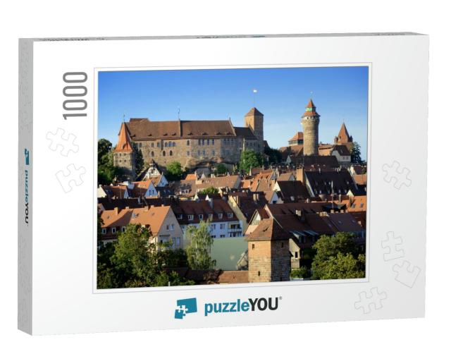 Castle Kaiserburg in Nuremberg in Bavaria, Germany with O... Jigsaw Puzzle with 1000 pieces