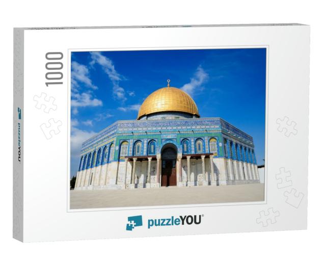 The Dome of the Rock on the Temple Mount in Jerusalem, Is... Jigsaw Puzzle with 1000 pieces