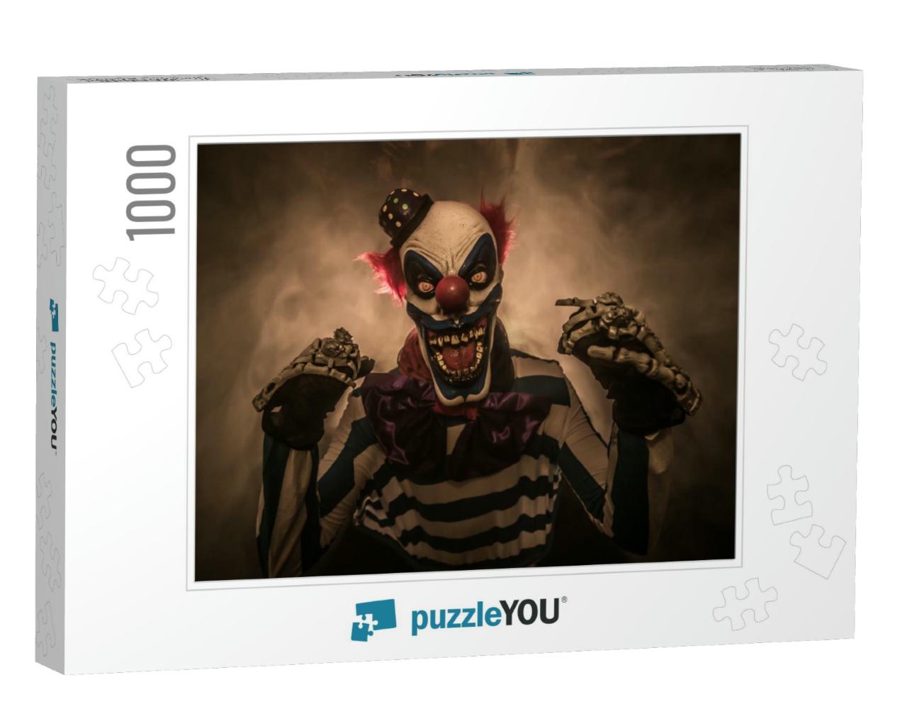 Scary Clown. the Clown Suit... Jigsaw Puzzle with 1000 pieces