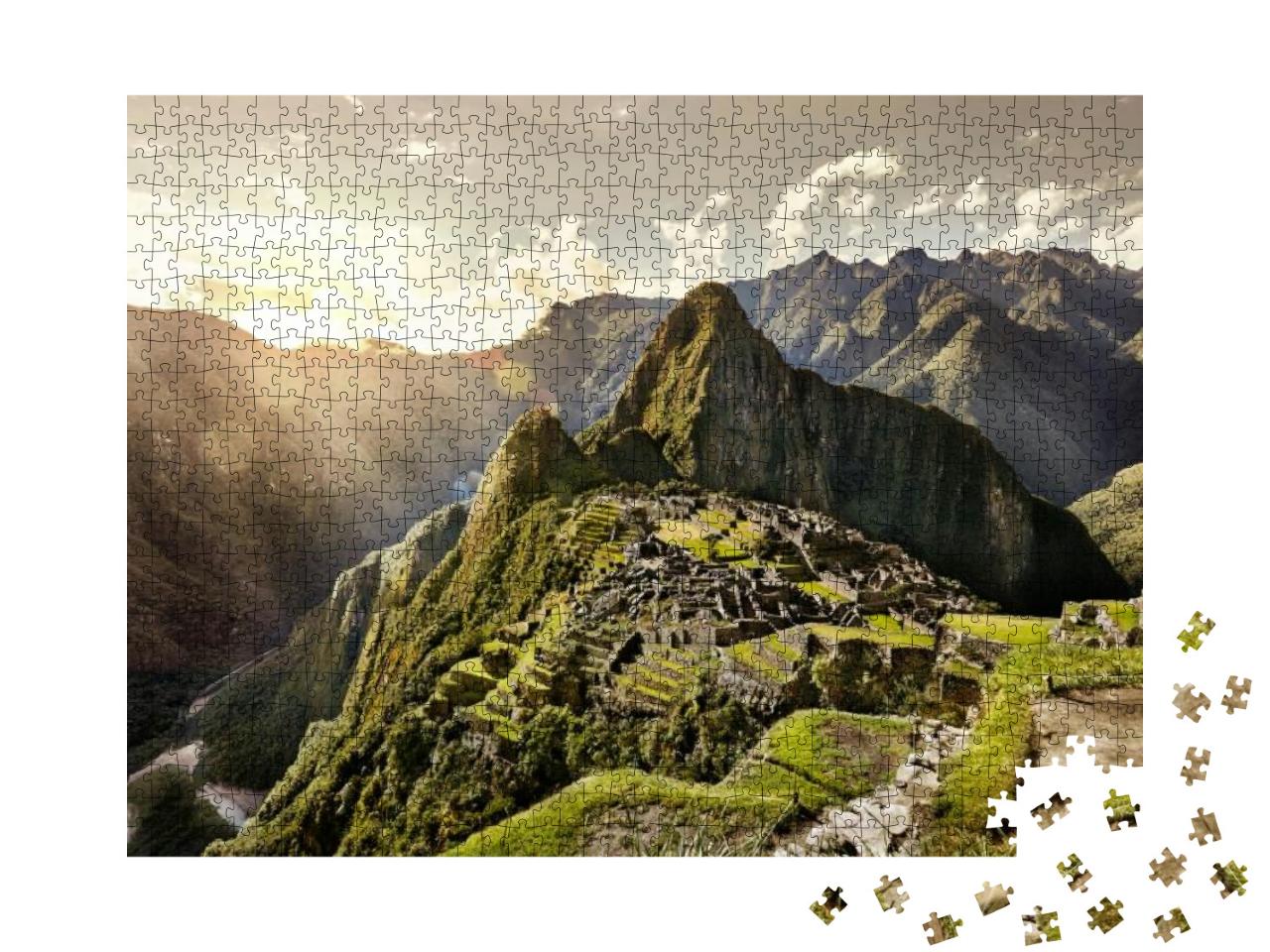 View of the Ancient Inca City of Machu Picchu. the 15-Th... Jigsaw Puzzle with 1000 pieces