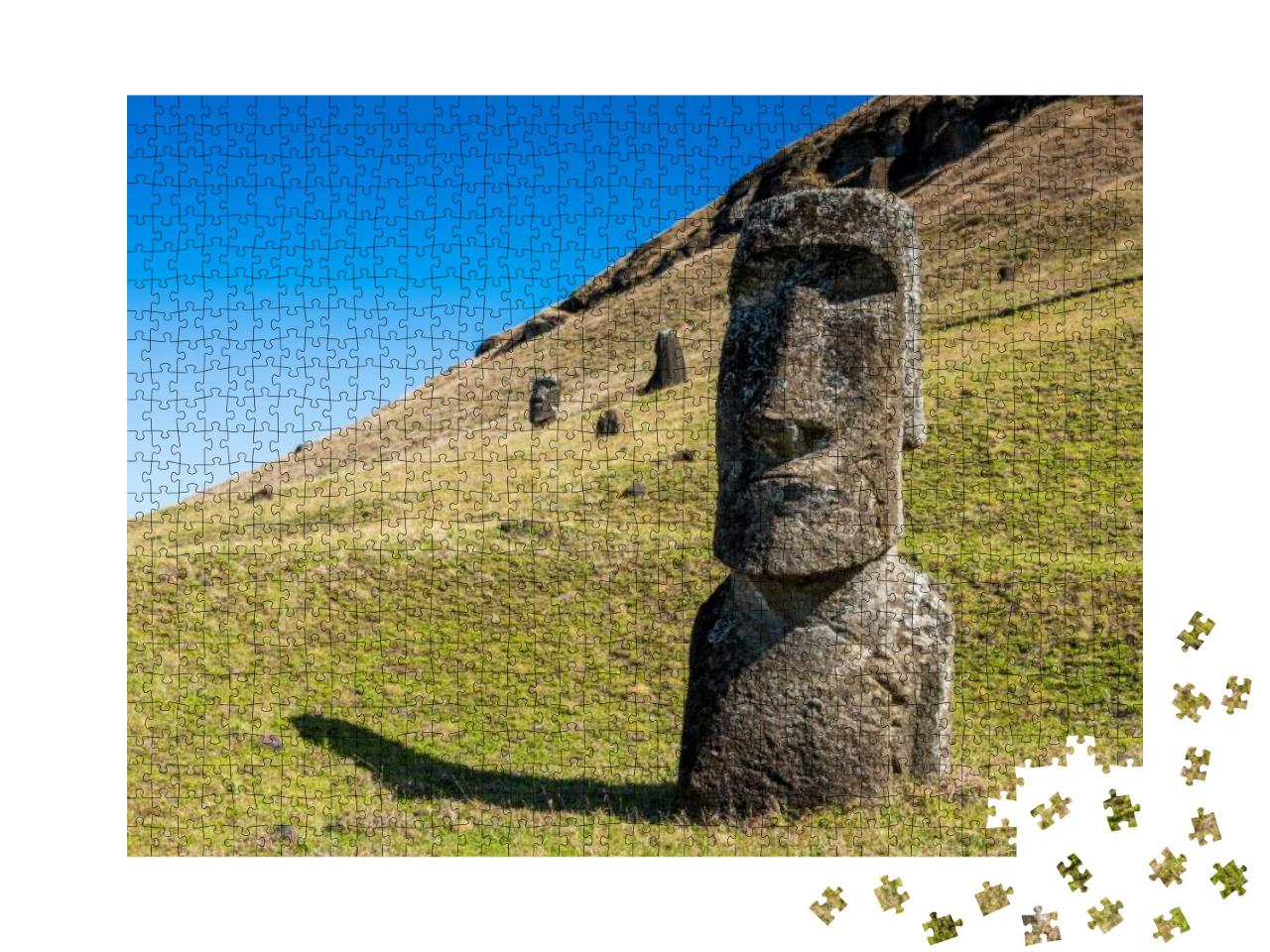 Moaia At Rapa Nui, Easter Island, Easter Island Isla De P... Jigsaw Puzzle with 1000 pieces