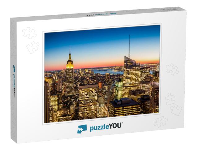 Aerial View of New York City in the Usa... Jigsaw Puzzle