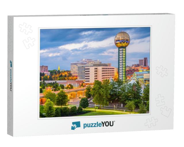Knoxville, Tennessee, USA Downtown Skyline At Twilight... Jigsaw Puzzle