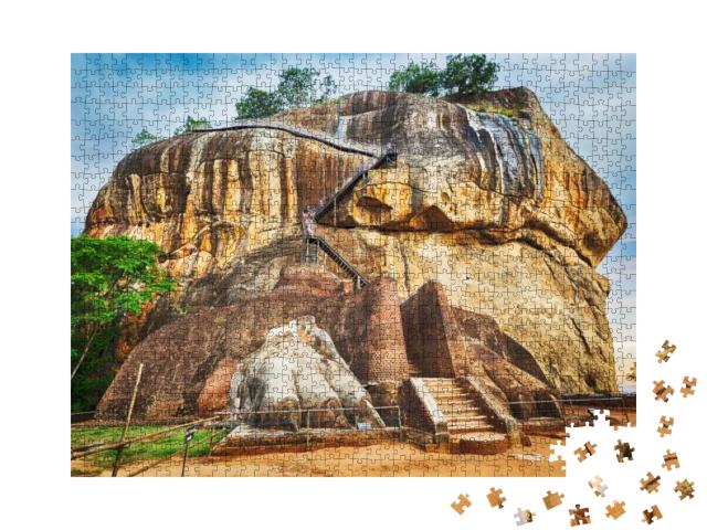 World Heritage Site Sgiriya or Lion Rock. Panorama... Jigsaw Puzzle with 1000 pieces