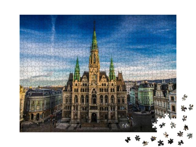 Liberec Town Hall in the Czech Republic... Jigsaw Puzzle with 1000 pieces