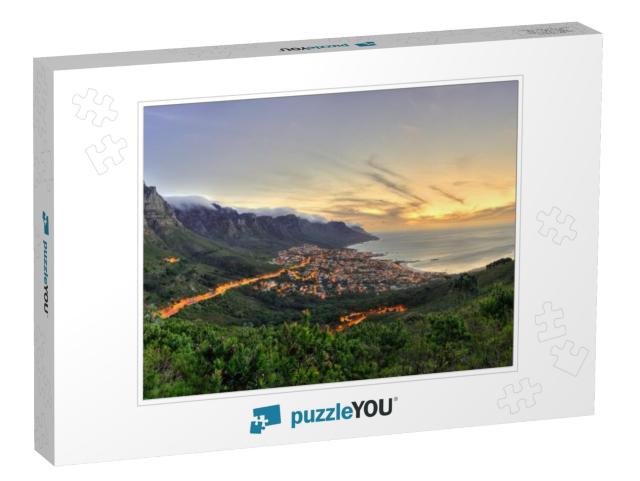 Cape Towns Table Mountain, Lions Head & Twelve Apostles A... Jigsaw Puzzle