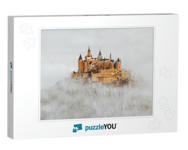 Hohenzollern Castle Over the Clouds, Germany... Jigsaw Puzzle