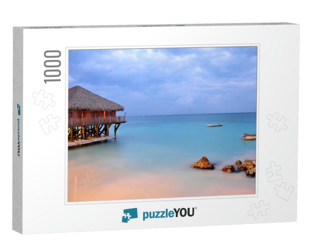 Beach At Punta Cana, Dominican Republic... Jigsaw Puzzle with 1000 pieces