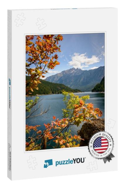 Colorful Tree & River View At North Cascades National Par... Jigsaw Puzzle