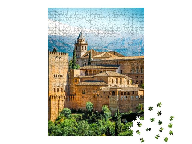 View of the Famous Alhambra, Granada, Spain... Jigsaw Puzzle with 1000 pieces
