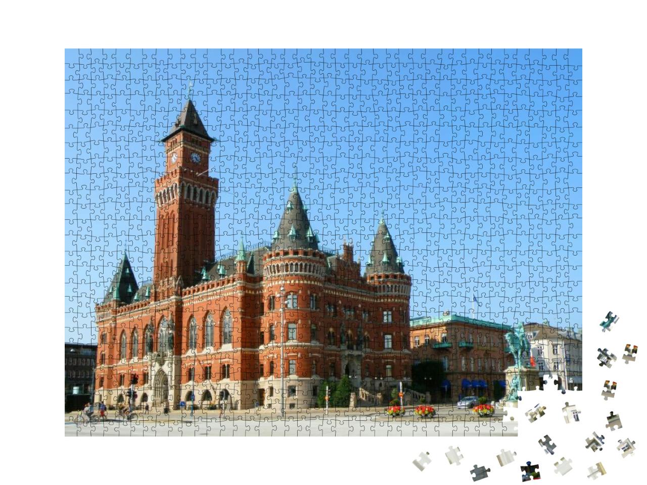 Helsingborg City Hall, Gorgeous Landmark of Helsingborg... Jigsaw Puzzle with 1000 pieces