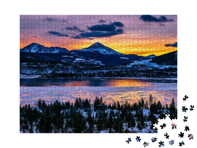 Sunrise in Breckenridge, Colorado... Jigsaw Puzzle with 1000 pieces