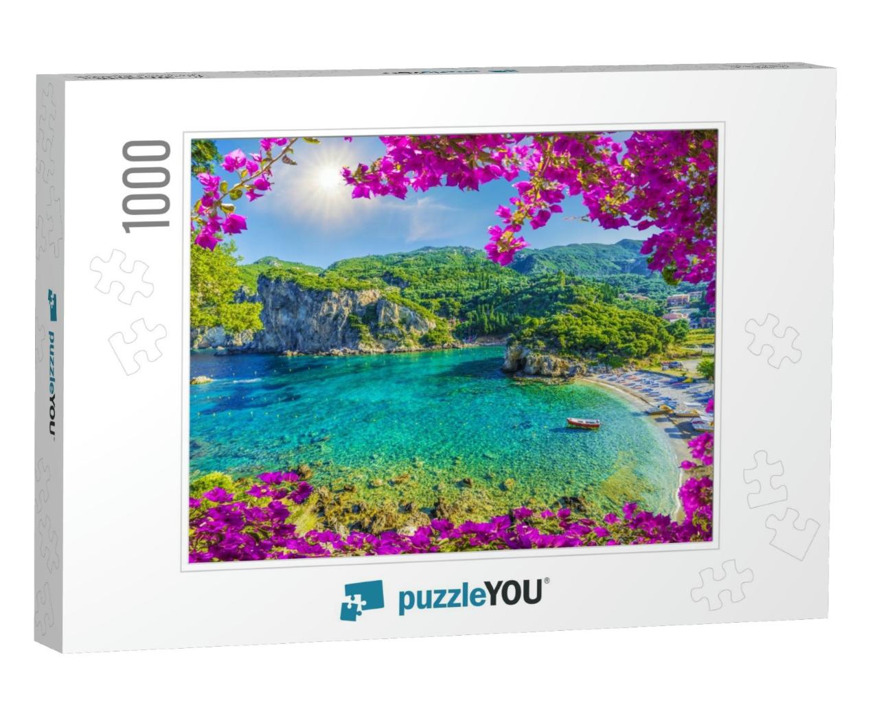 Amazing Bay with Crystal Clear Water in Paleokastritsa, C... Jigsaw Puzzle with 1000 pieces