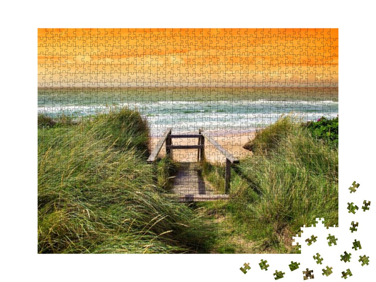 Beautiful Danish Coastline At Summer... Jigsaw Puzzle with 1000 pieces