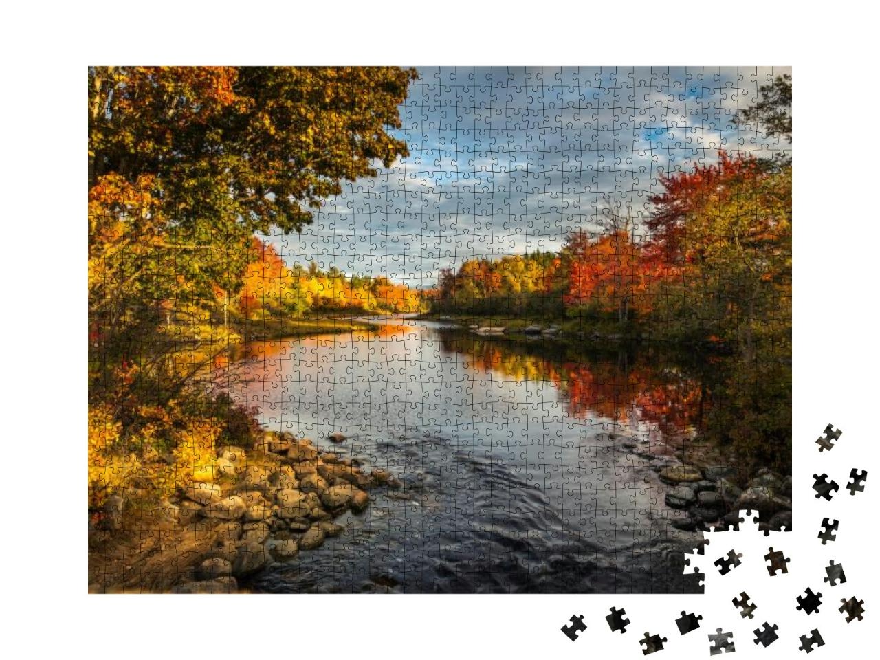 Sunset in Acadia National Park, Maine Usa... Jigsaw Puzzle with 1000 pieces
