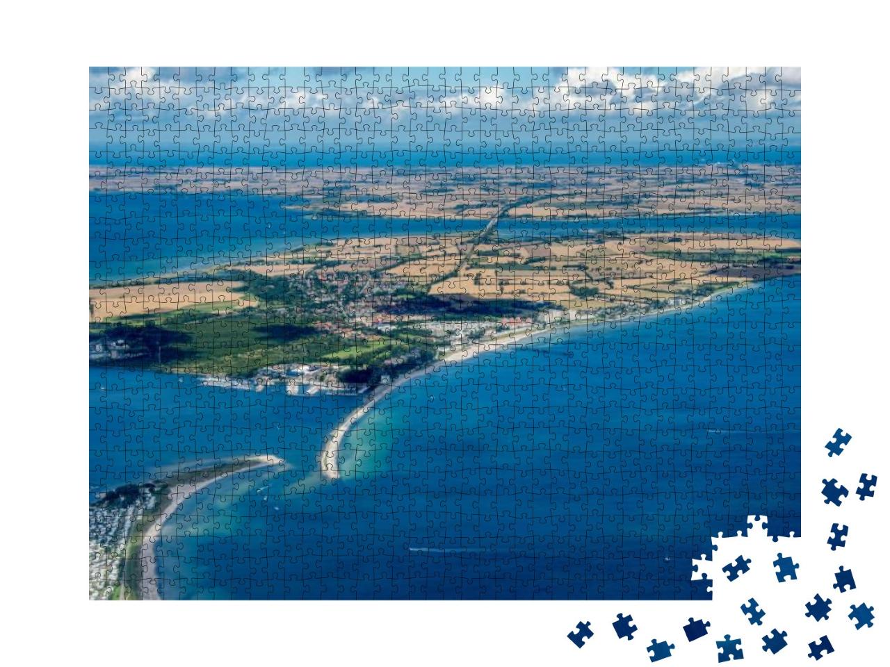 Panorama Flight Over the North of Germany, Schleswig-Hols... Jigsaw Puzzle with 1000 pieces