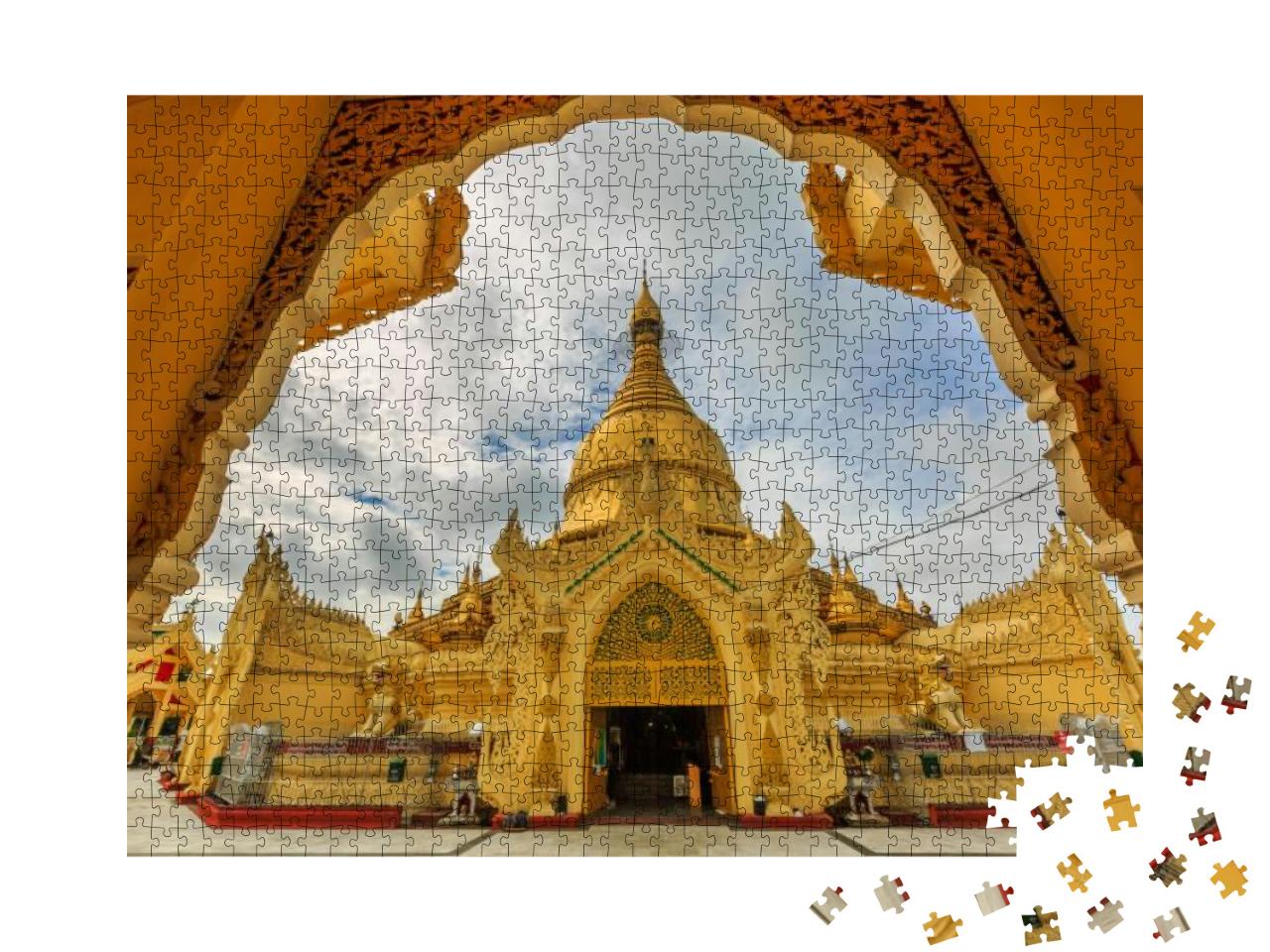 Sule Pagoda... Jigsaw Puzzle with 1000 pieces