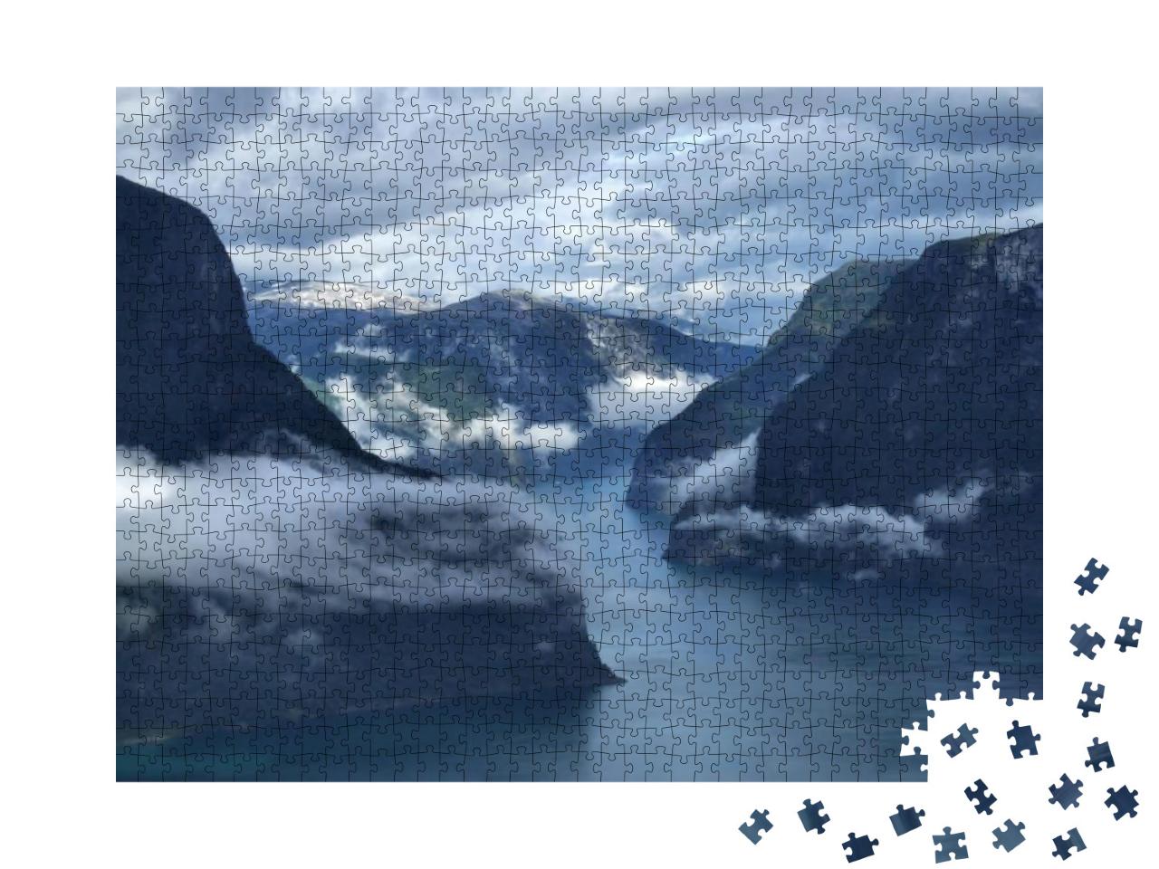 Scenery Near Flam & Aurland - Norway, Scandinavia, Europe... Jigsaw Puzzle with 1000 pieces