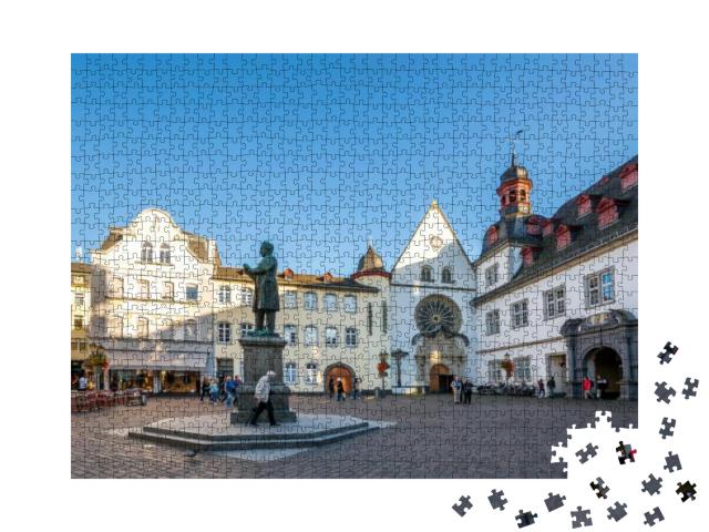 Jesuiten Square in Koblenz, Germany... Jigsaw Puzzle with 1000 pieces