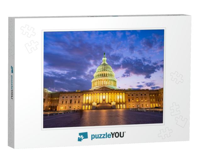 The United States Capitol At Night, Often Called the Capi... Jigsaw Puzzle