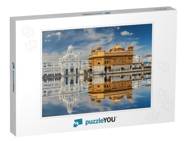 Famous Indian Landmark - Sikh Gurdwara Golden Temple Harm... Jigsaw Puzzle