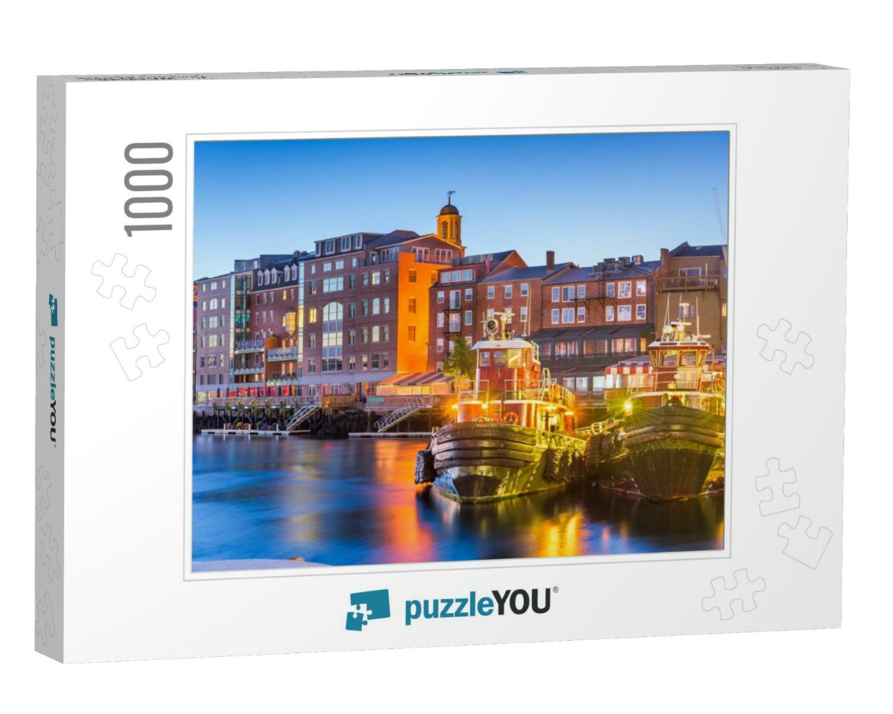 Portsmouth, New Hampshire, USA Town Cityscape on the River... Jigsaw Puzzle with 1000 pieces