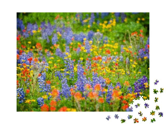 Heliotrope Ridge Wildflowers. During the Month of August... Jigsaw Puzzle with 1000 pieces