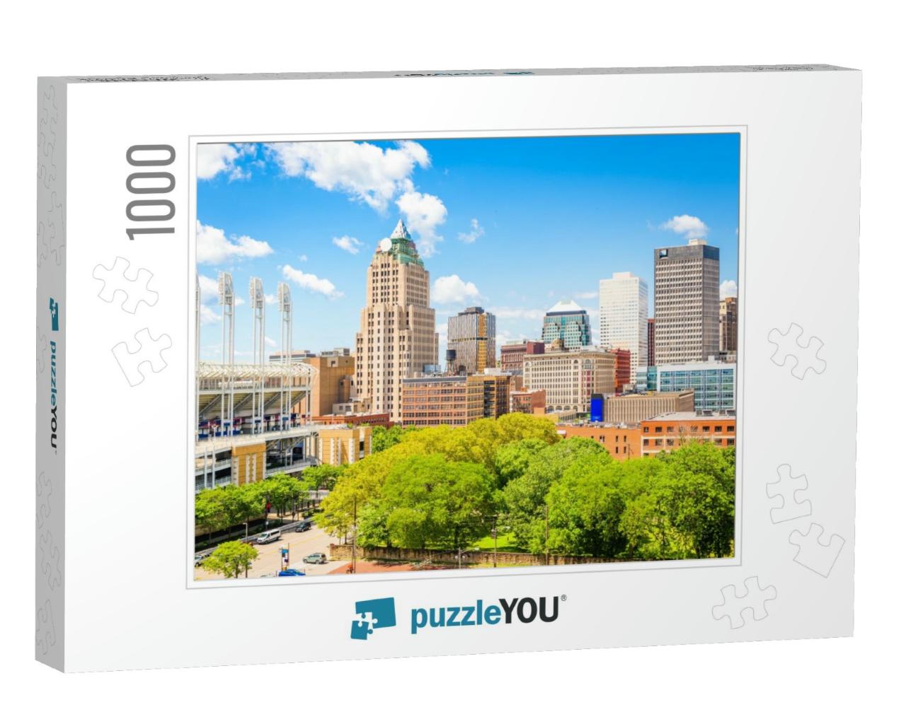 Cleveland, Ohio, USA Downtown City Skyline in the Daytime... Jigsaw Puzzle with 1000 pieces