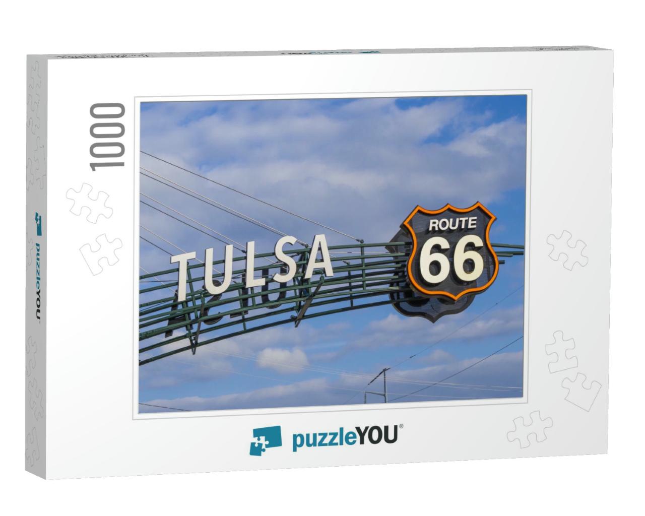 The Famous Route 66 Gate in Tulsa Oklahoma... Jigsaw Puzzle with 1000 pieces