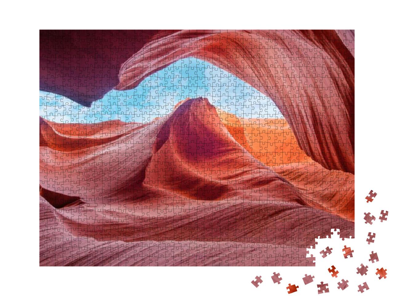 Colorful & Magical Canyon Antelope, Arizona Usa... Jigsaw Puzzle with 1000 pieces